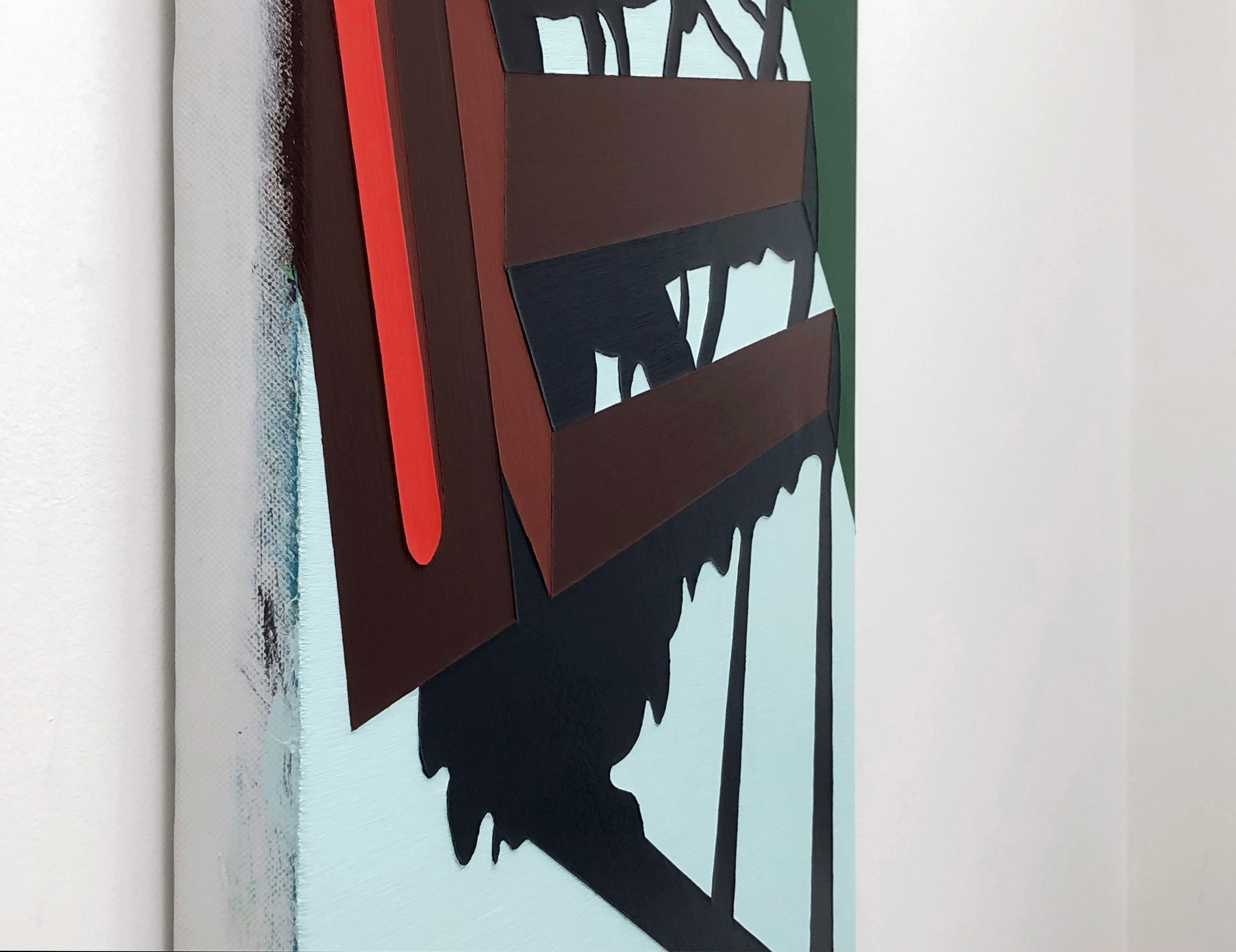 Abstract 'STEPS' - Acrylic on Canvas Katherine Lubar