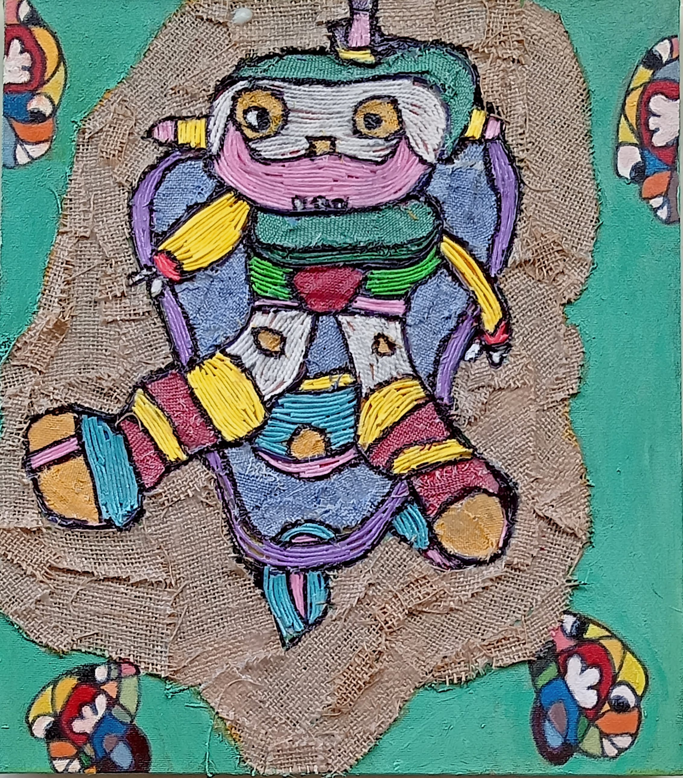 'STRONG BABY' - Mixed Medium on Canvas Antonius Kho