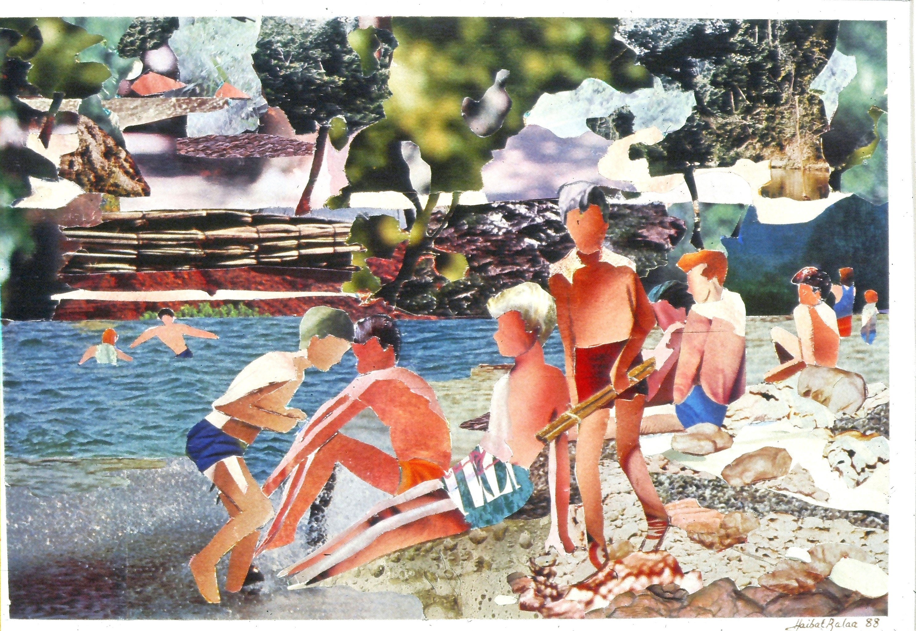 'SWIMMERS AT THE RIVER'