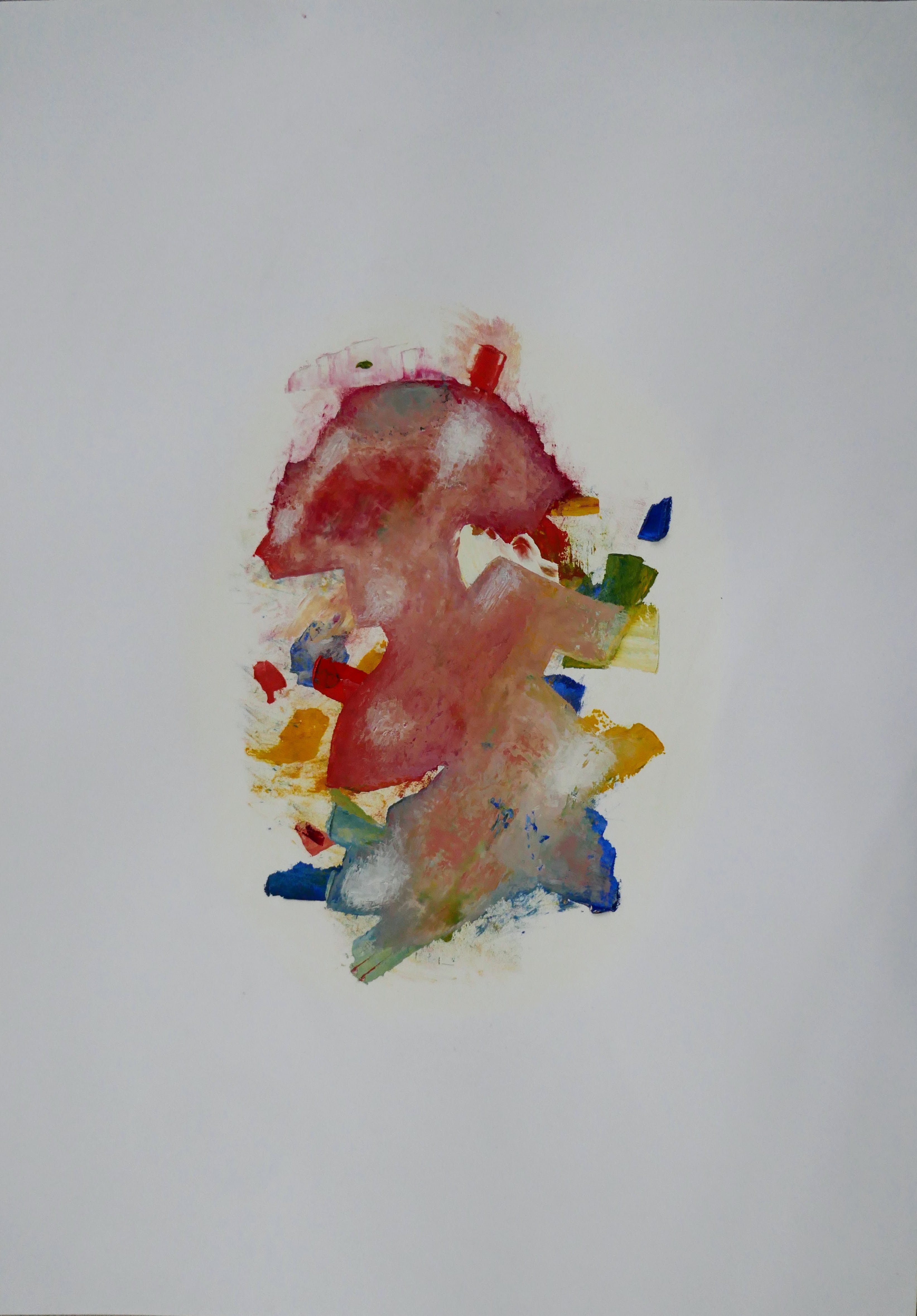 'TO TELL OF A LAND THAT ONCE WAS US, AS IT FELL FROM A CLOUD' - Oil on Prepared Paper Janet Waring Rago