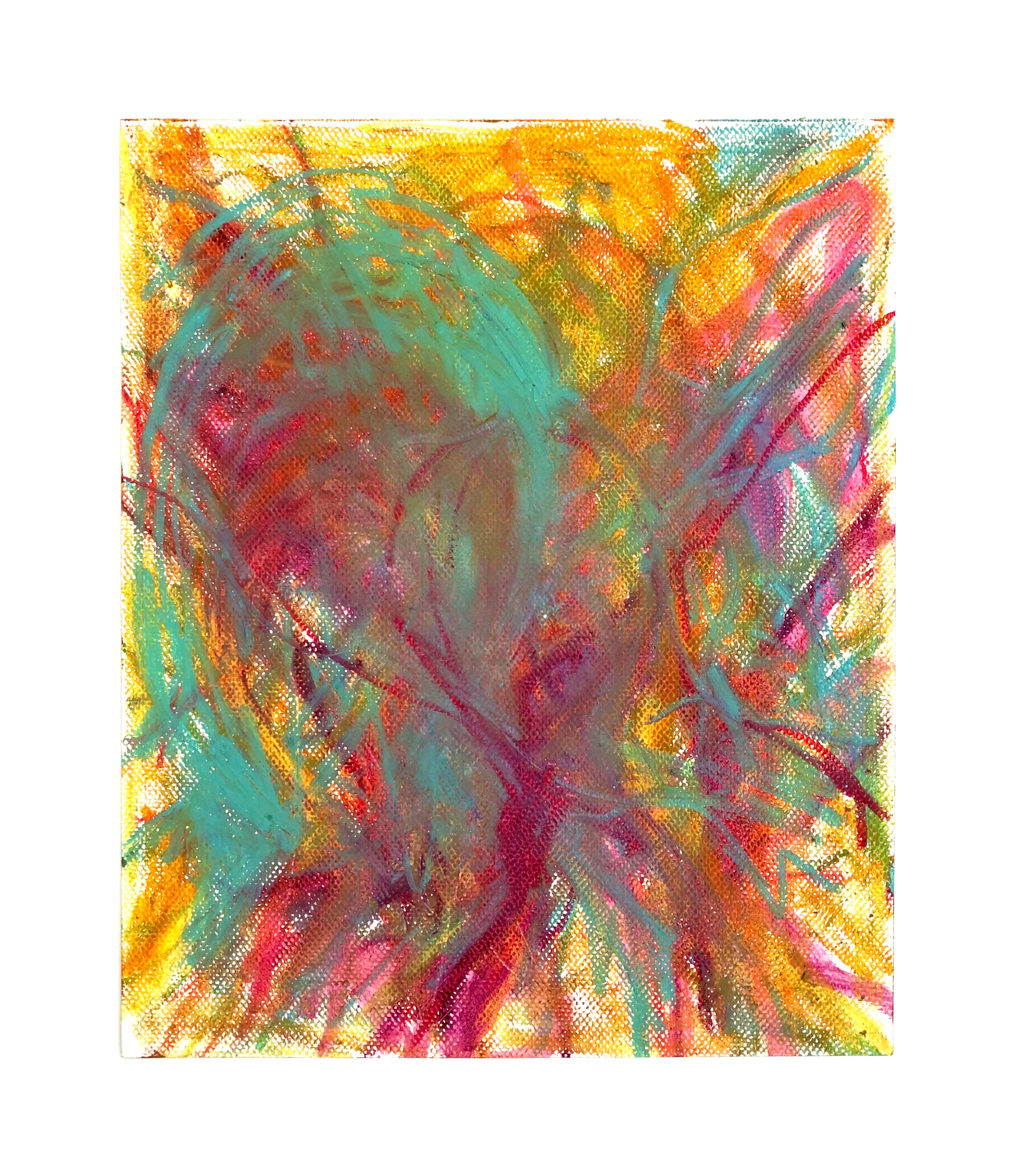 Abstract Acrylic Artwork Expressionist Oil Painting 'UNTITLED NO. 4' John Waski
