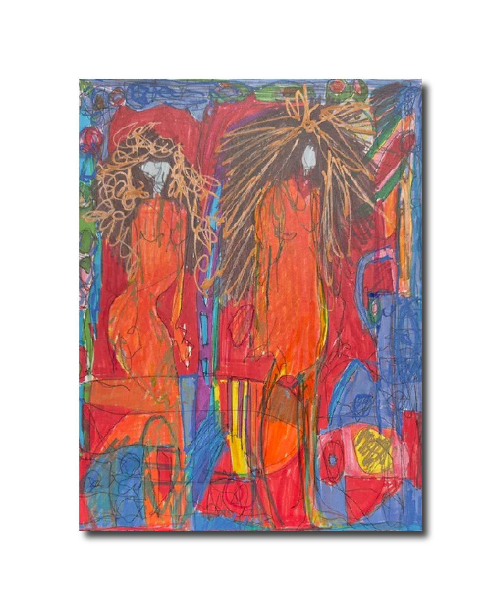 Abstract 'DRESSING FOR THE BALL II' Carol Siskind