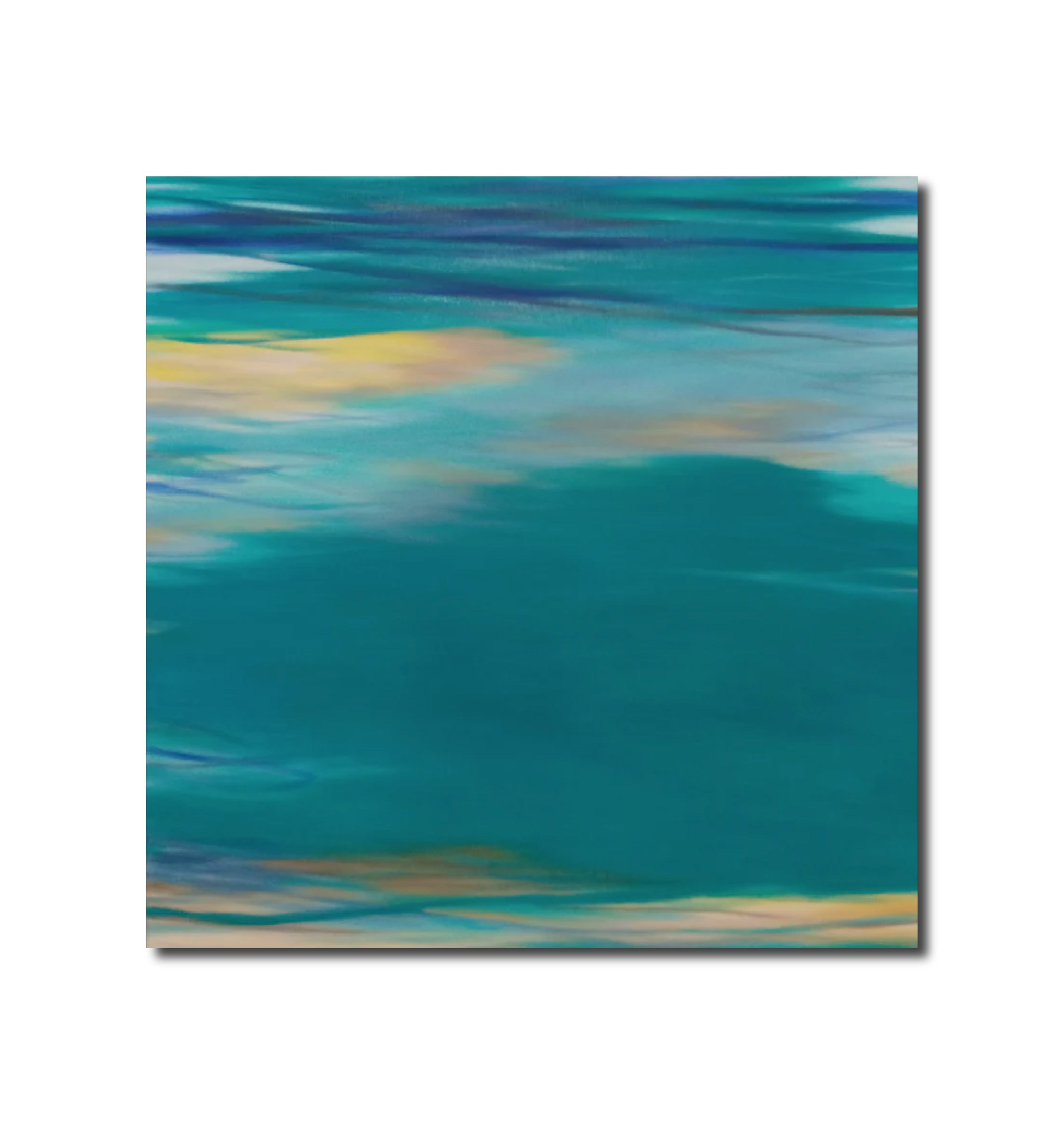 Abstract Oil 'WAVES #83' oil on canvas Robert Melzmuf
