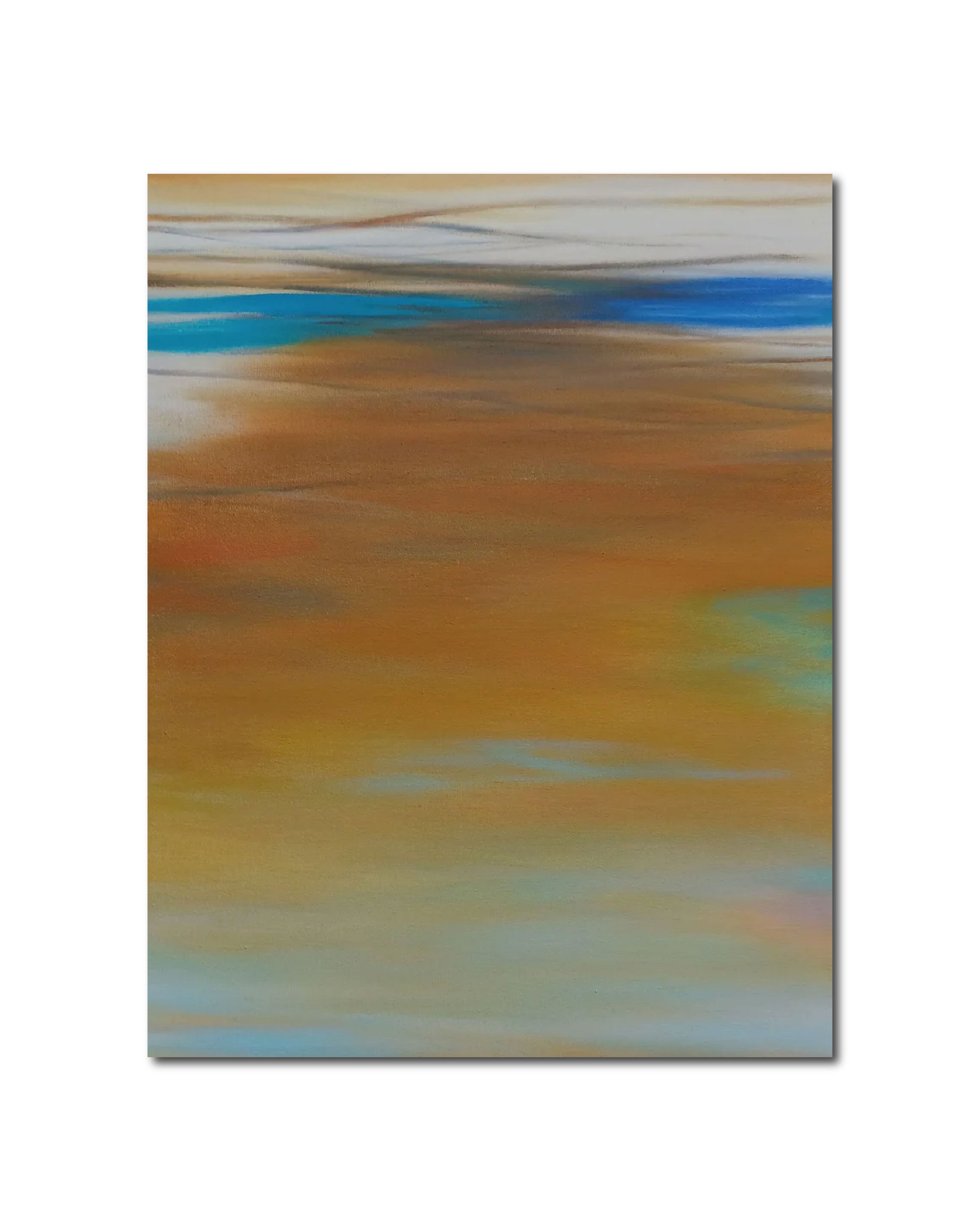 Abstract Oil 'WAVES #81' oil on canvas Robert Melzmuf