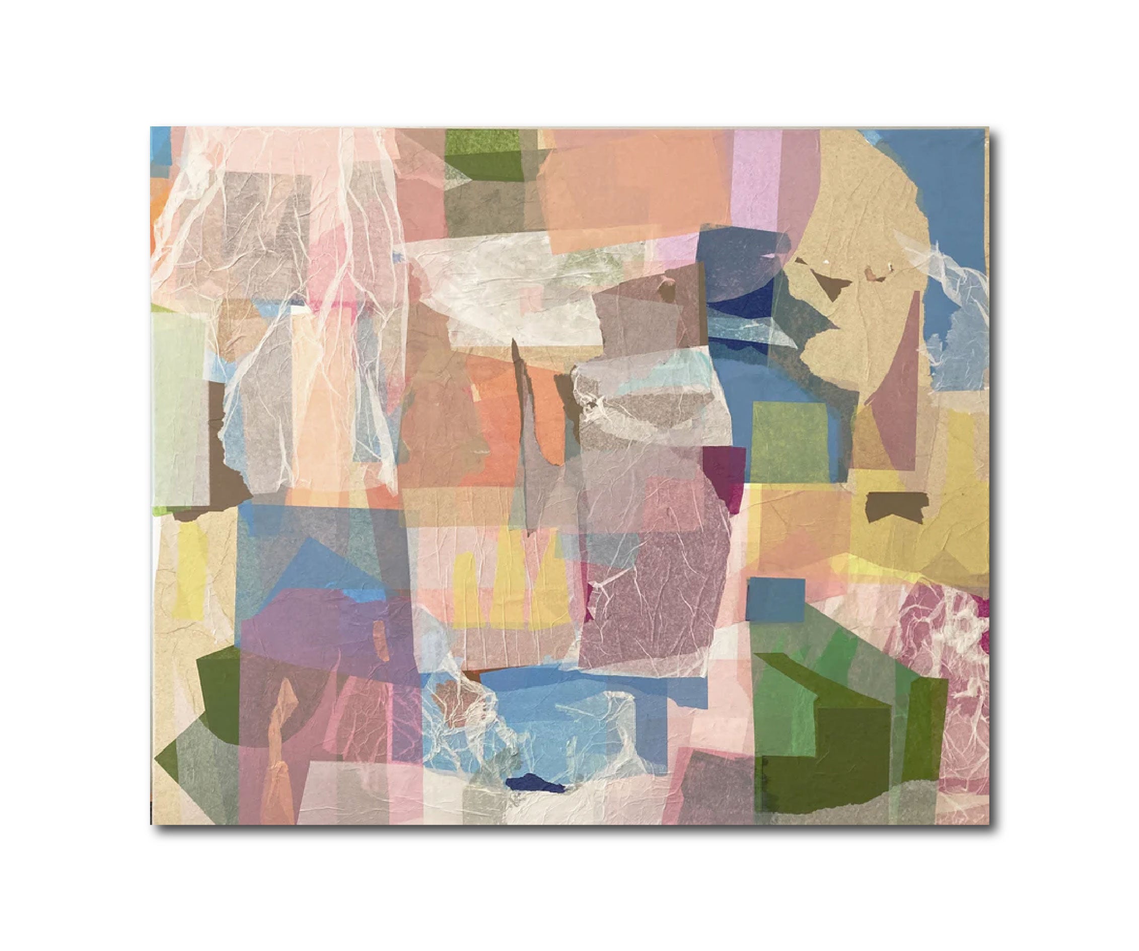 Abstract Geometric Painting 'FOR YOU, ANYTHING' Mixed Media on Canvas Rene Vasquez