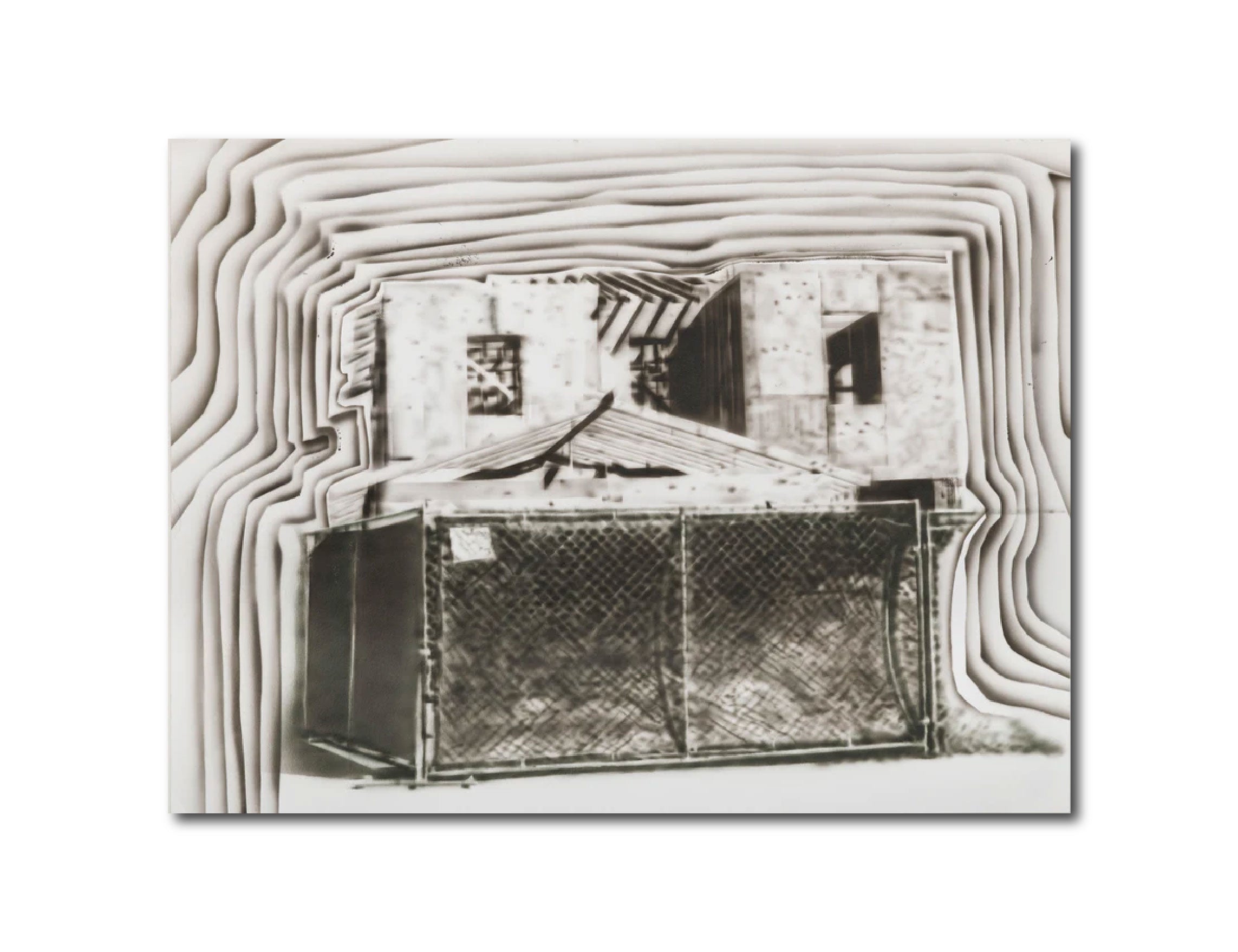 Acrylic 'GRAND VIEW HOUSE, 2x4 REVERBERATIONS' - Acrylic on Paper Michael Shaw