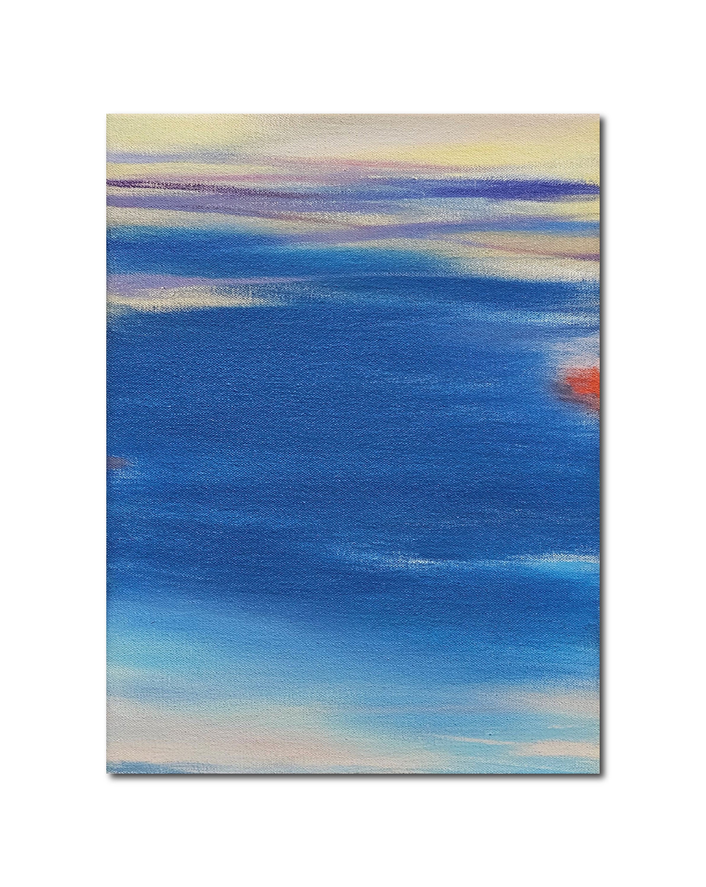 Abstract Oil 'WAVES' - oil on canvas Robert Melzmuf