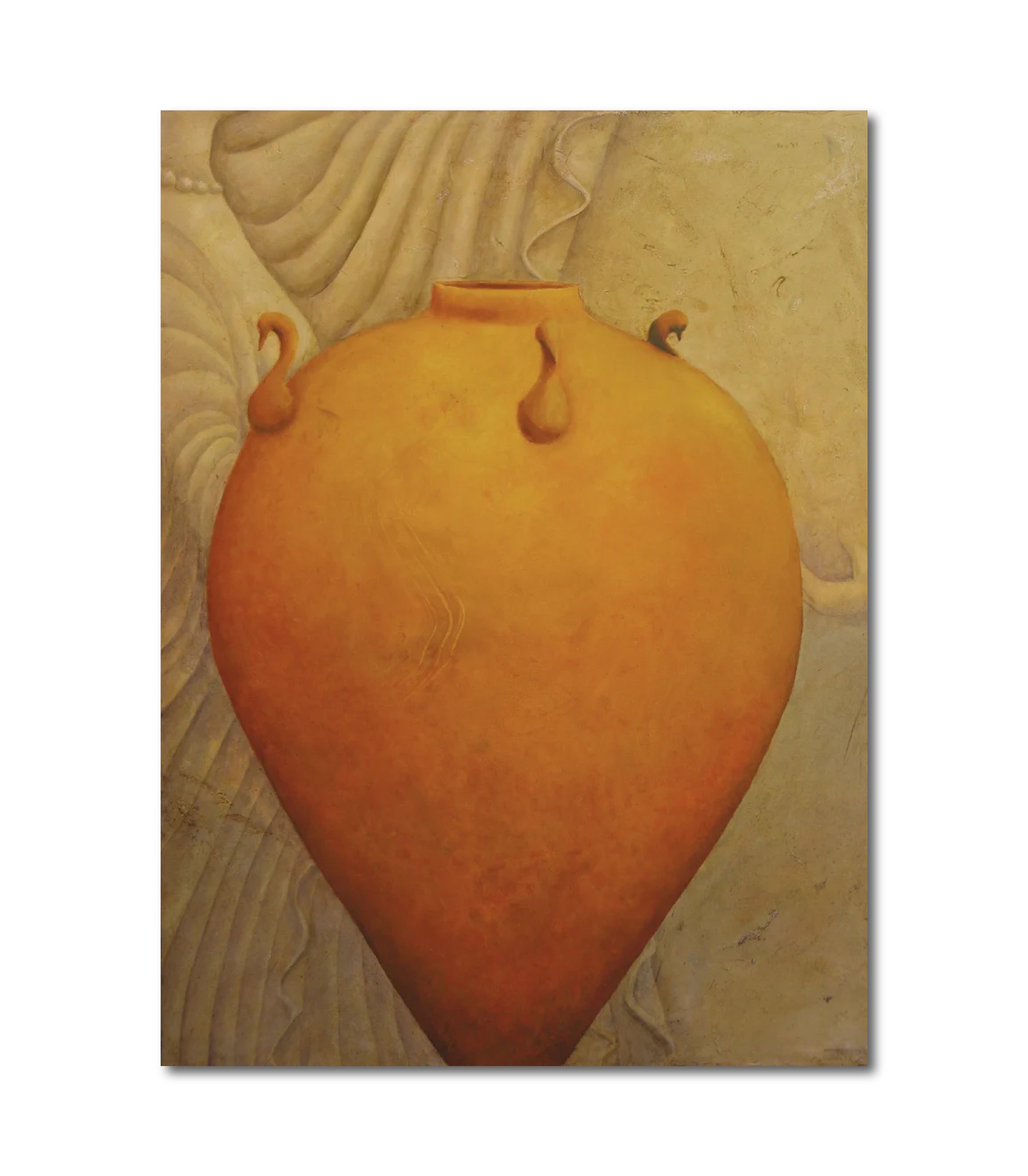 Figurative Oil 'YELLOW URN' - Oil on Canvas Laurie Goodhart