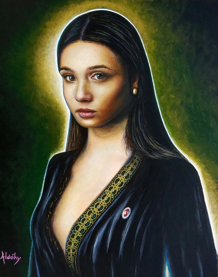 'AUBE PERÇANTE' - Acrylic on Komacel Panel Aldéhy
