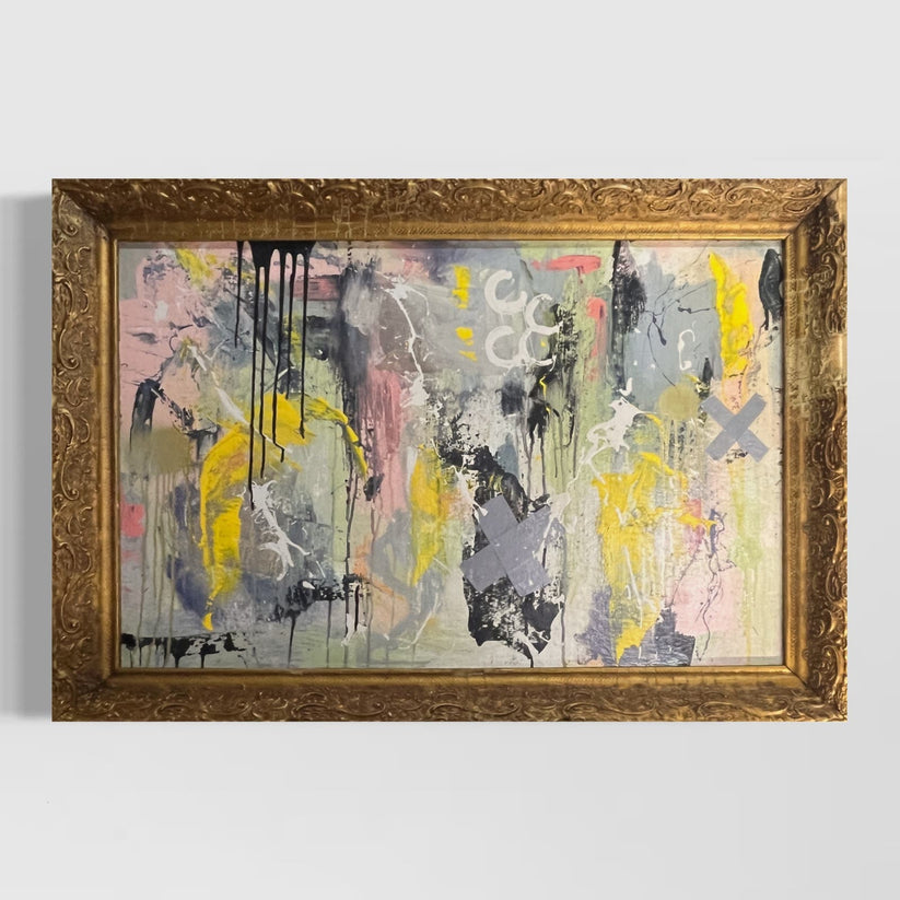 Abstract 'SATURDAY MORNING' - Mixed Media Abstract Sam Lewis