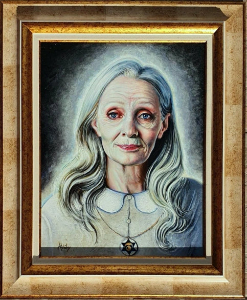 'FEMME TERMINALE' - Acrylic on Komacel Panel Aldéhy