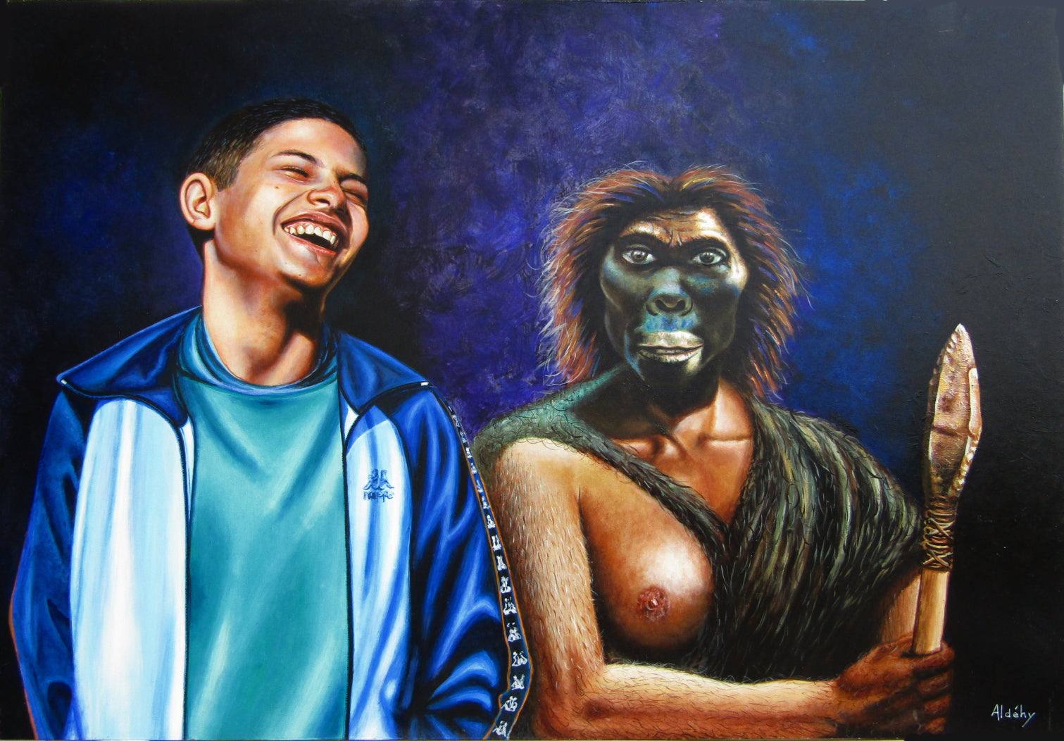 Acrylic 'LUCY' - Acrylic on Wood Aldéhy