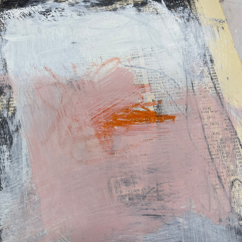 Abstract Mixed Media Painting 'WANDERLUST SERIES #12' - Original Mixed Media Abstract Art Painting Sam Lewis