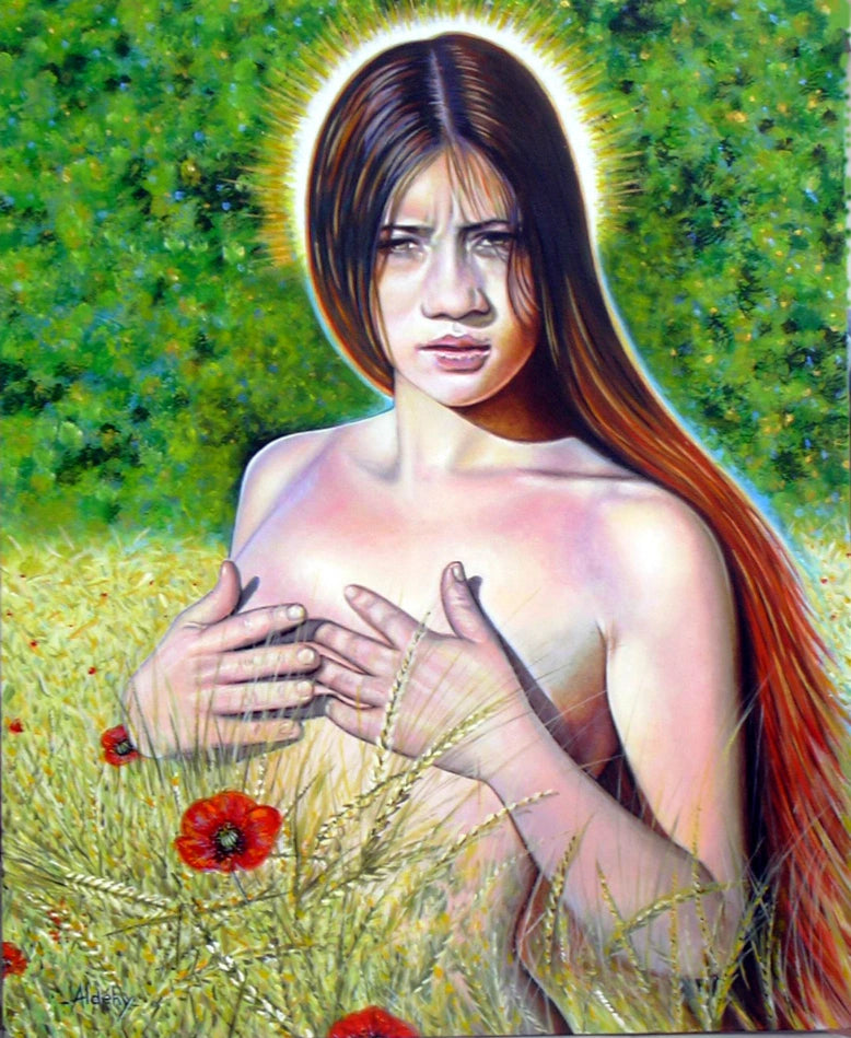 'FLEUR D'EDEN' - Acrylic on Wood Aldéhy