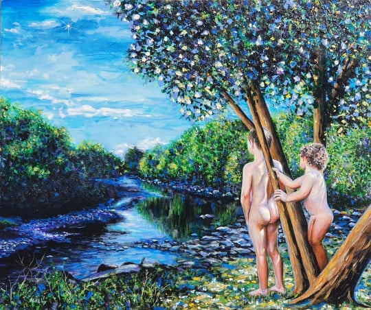 'TERRE HÉRITÉE' - Acrylic on Wood Aldéhy